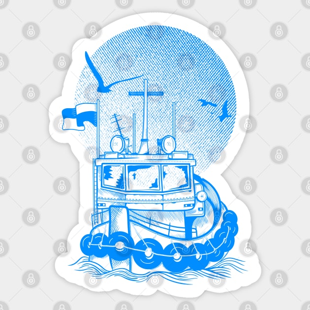 Tugboat Sticker by mailboxdisco